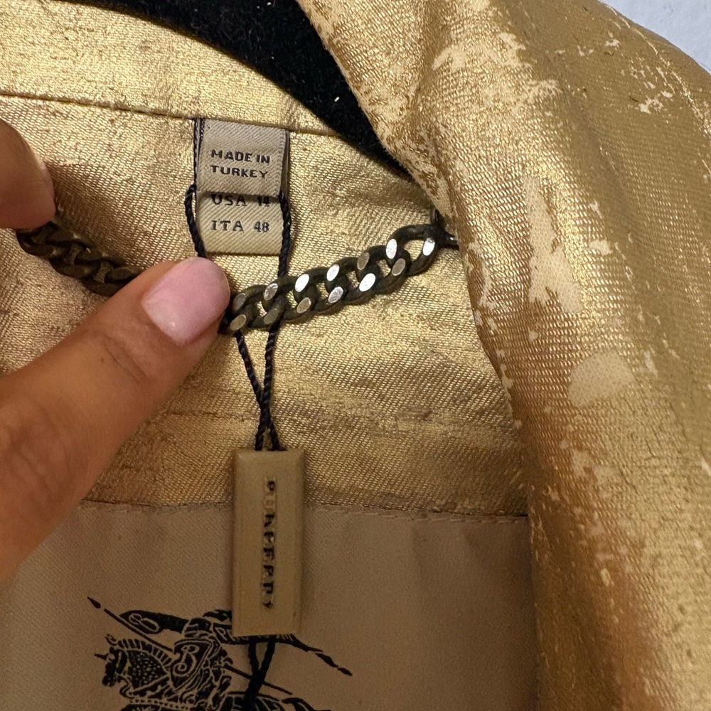 Burberry Gold Women's Trench Coat - Picture 5 of 14